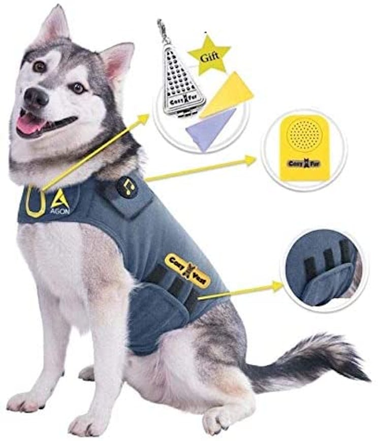 CozyVest 3-in-1 Anxiety Vest Music & Aromatherapy Dog Coat 