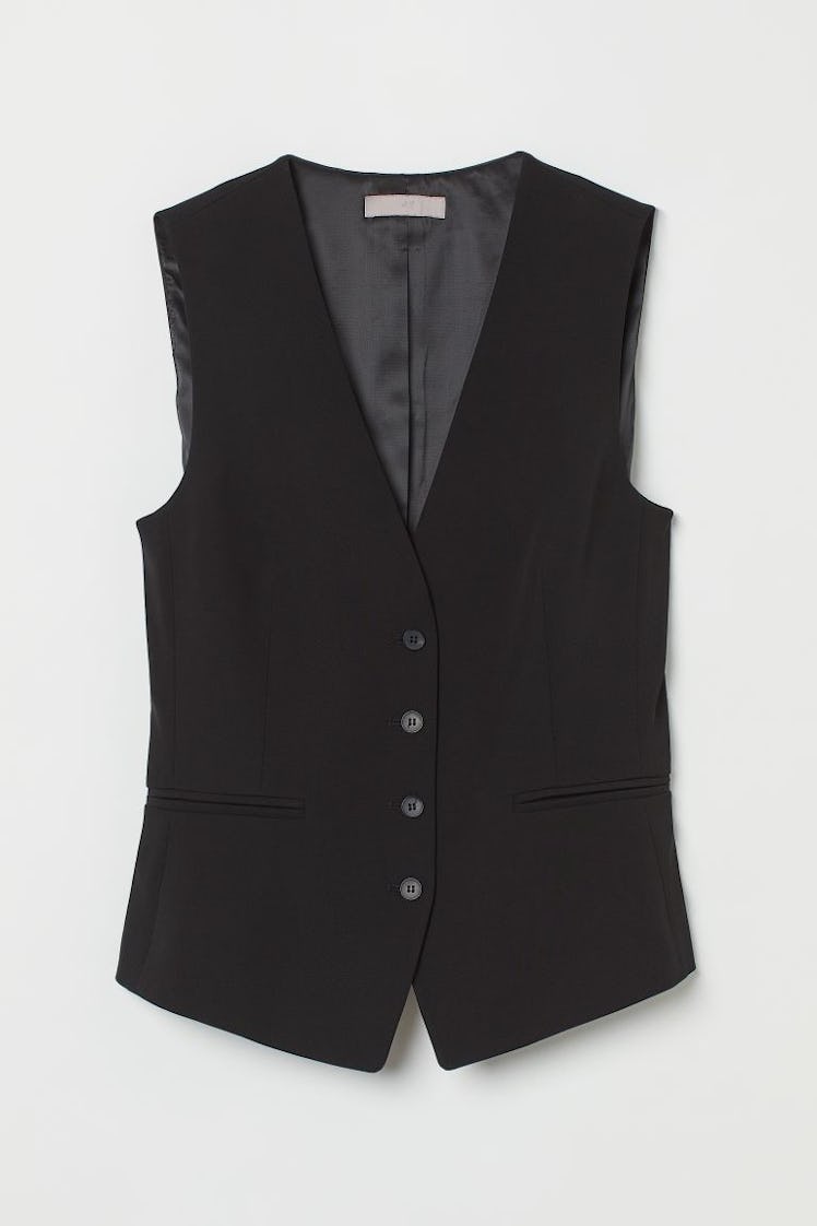 Black Tailored Vest from H&M.