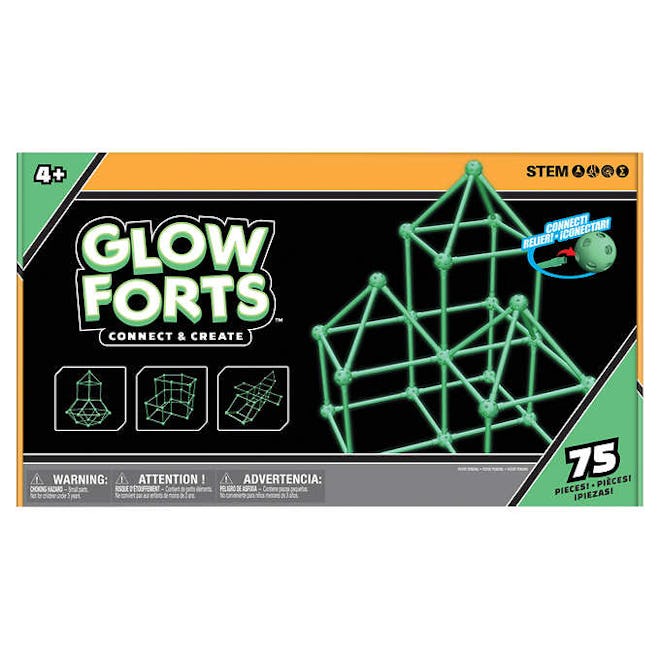Costco Glow Forts Connect & Create Glow in The Dark 75 Piece Set