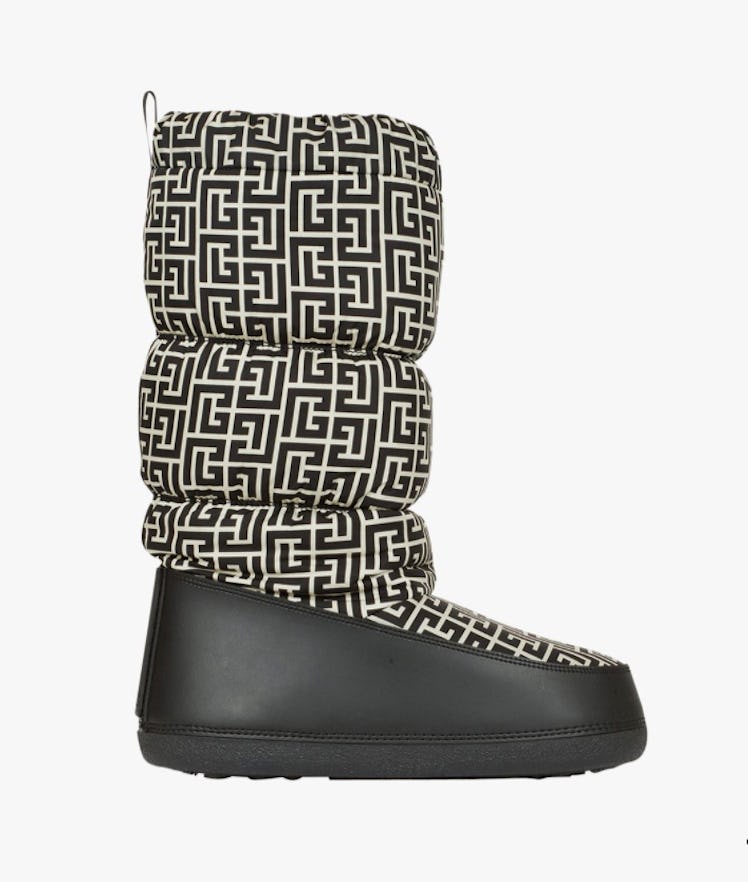 Balmain Quilted Nylon Après-Ski Boots