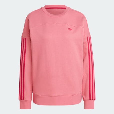 Adidas' Sweatshirt With a Sporty Cut Line and Colored Stripes, which is on sale for Black Friday 202...