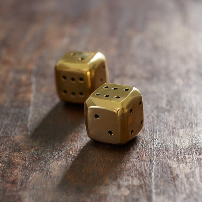 Solid Brass Beveled Dice