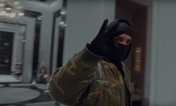 Drake in his "Toosie Slide" music video