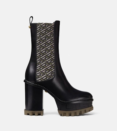 Versace La Greca Signature Ankle Boots