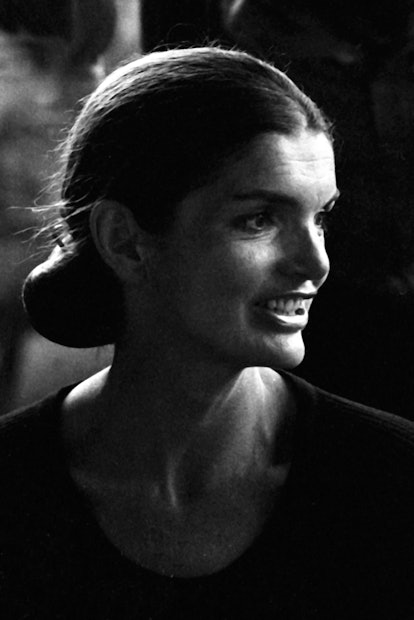While in Capri, Italy, Jackie Kennedy sported a chic low bun.