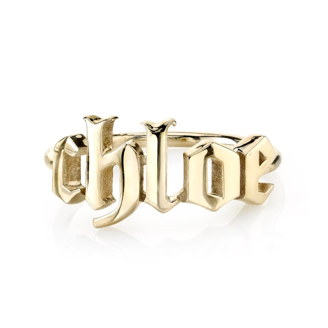 Ava Gothic Custom Ring from Sarah Chloe jewelry.