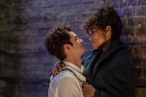 Andrew Garfield as Jonathan Larson and Alexandra Shipp as Susan in 'Tick, Tick... Boom!'