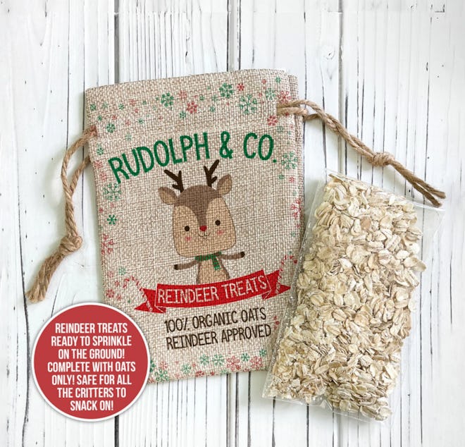 Leave this bag of reindeer food out on Christmas Eve for Santa's reindeer.