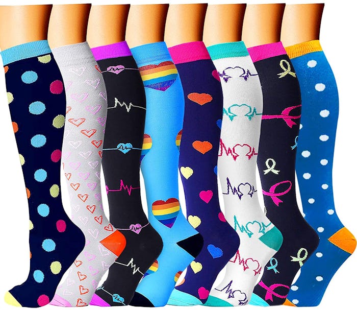 Charmking Compression Socks (8-Pack) 