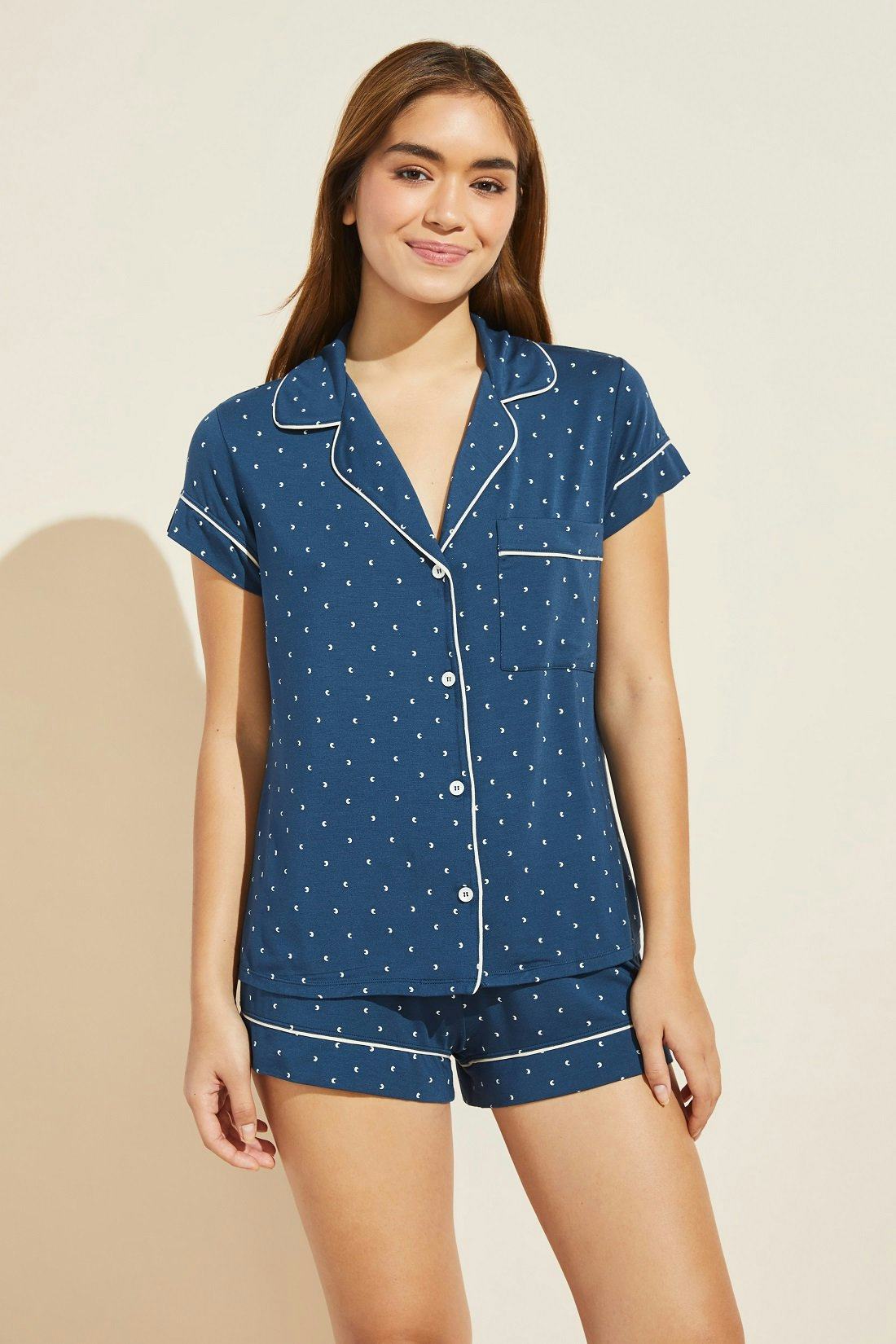 Gisele Printed Shortie Short PJ Set