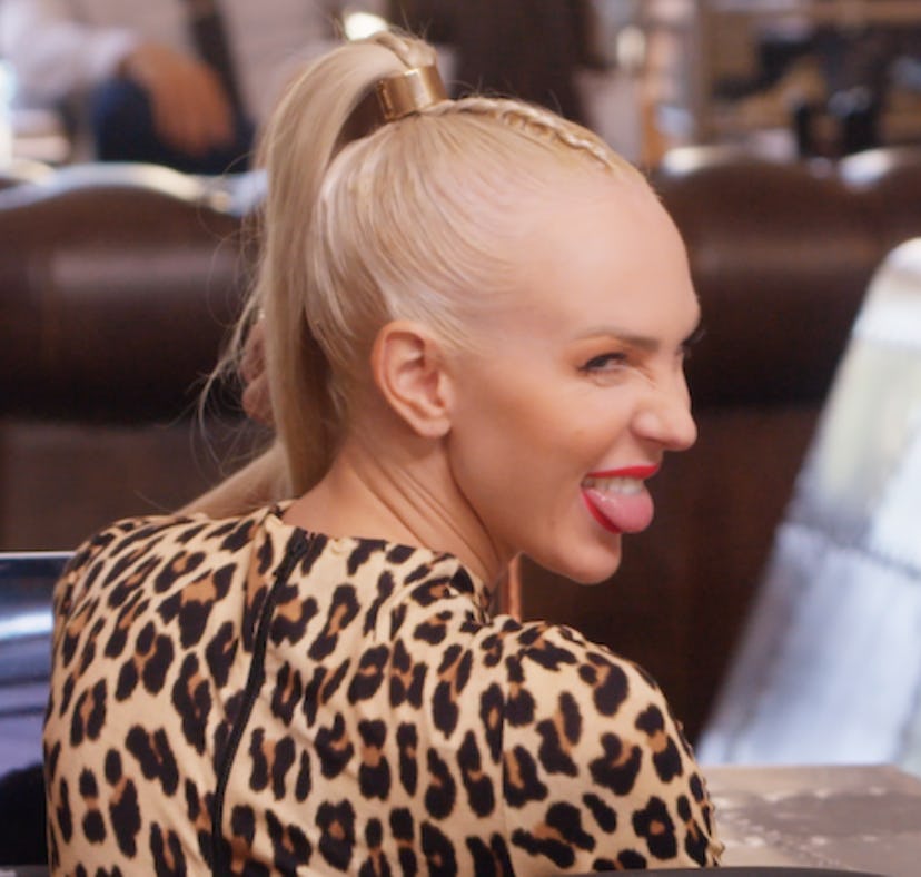 Christine Quinn sticking her tongue out on Netflix's 'Selling Sunset'