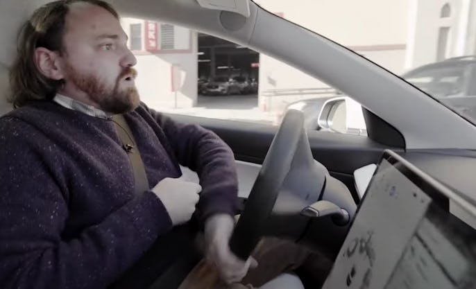 CNN Tesla Self Driving Mode Beta test screenshot