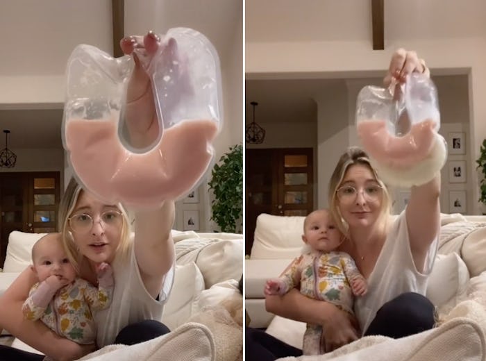 A mom on TikTok has gone viral for posting about why her breast milk turned pink.