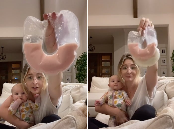 A mom on TikTok has gone viral for posting about why her breast milk turned pink. 