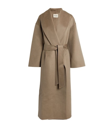 Tove's Wool-Blend Rebeca Wrap Coat. 