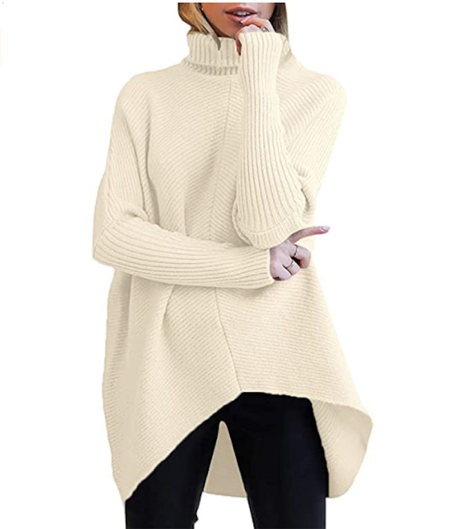 ANRABESS Asymmetric Pullover Sweater