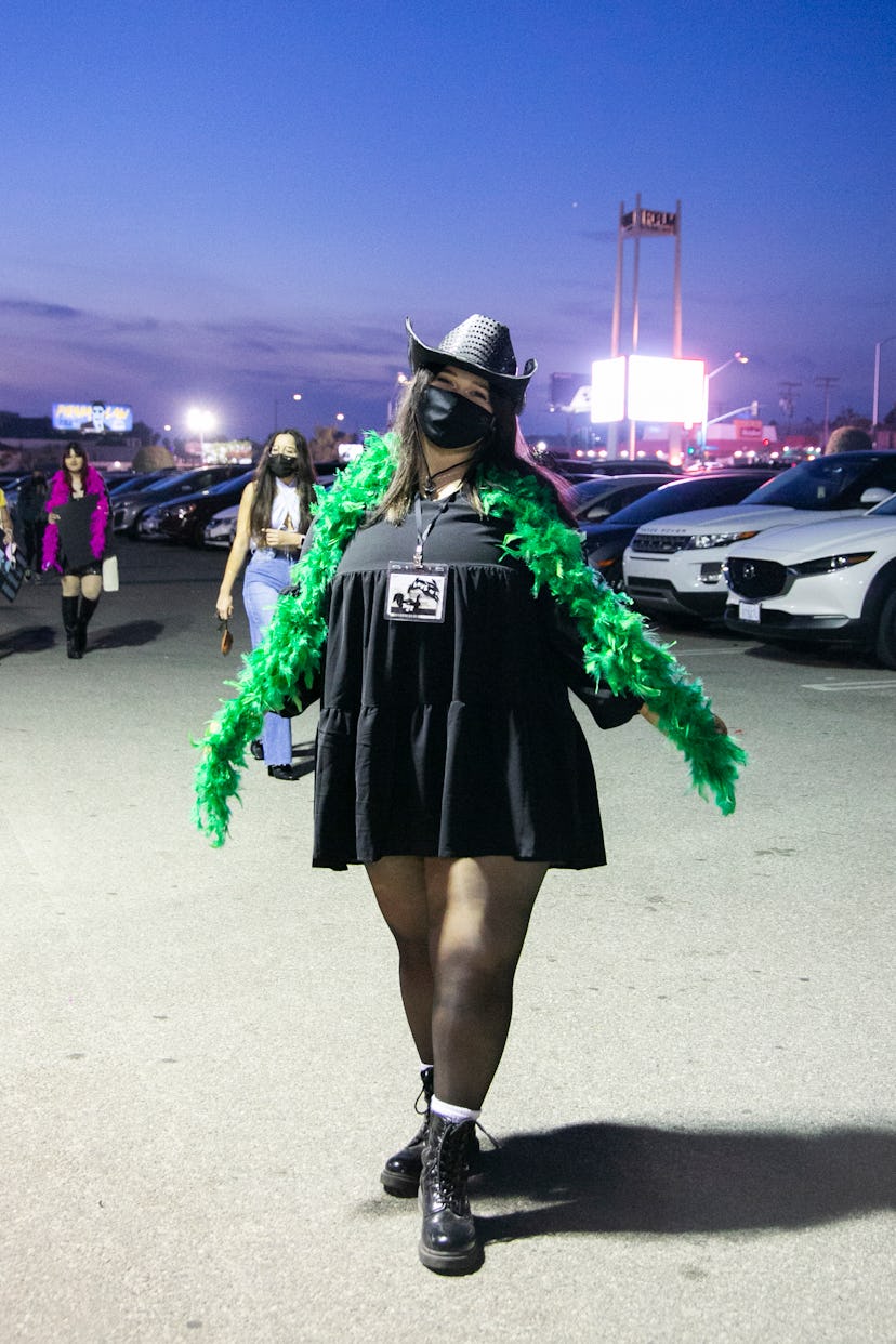 Street style at Harry Styles' Love On Tour At The Forum in Los Angeles.