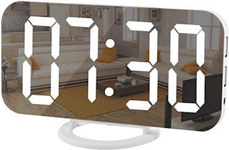 SZELAM Digital Mirrored Alarm Clock