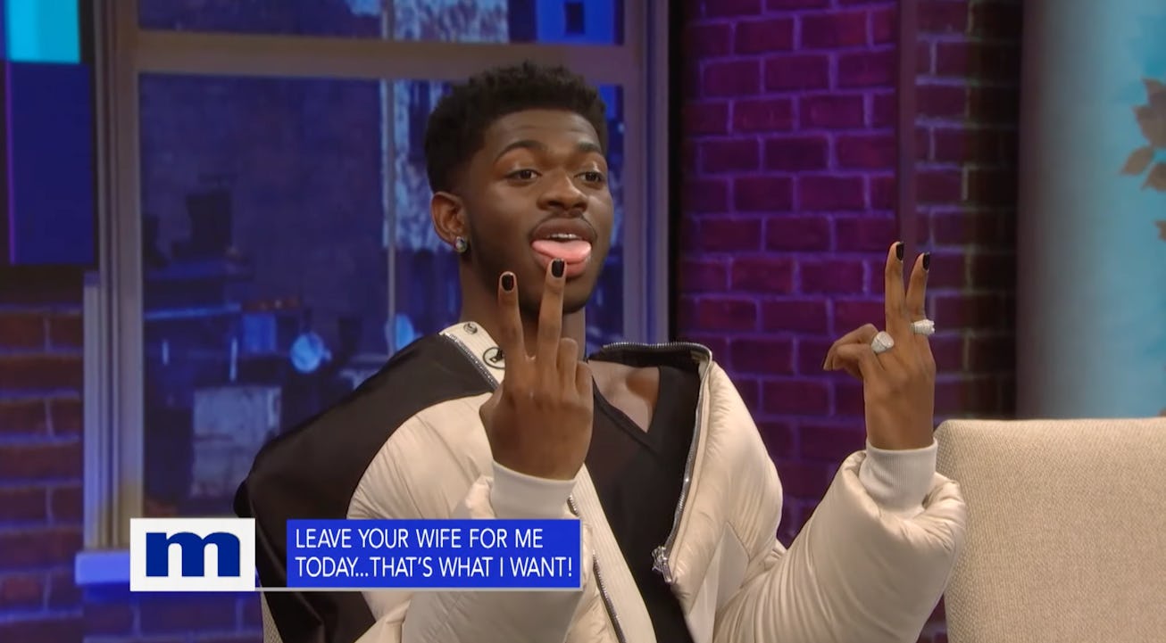 Lil Nas X on a fictionalized episode of 'Maury.'