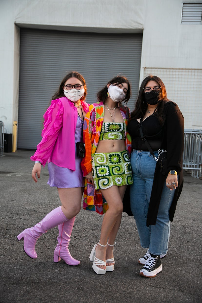 Street style at Harry Styles' Love On Tour At The Forum in Los Angeles.