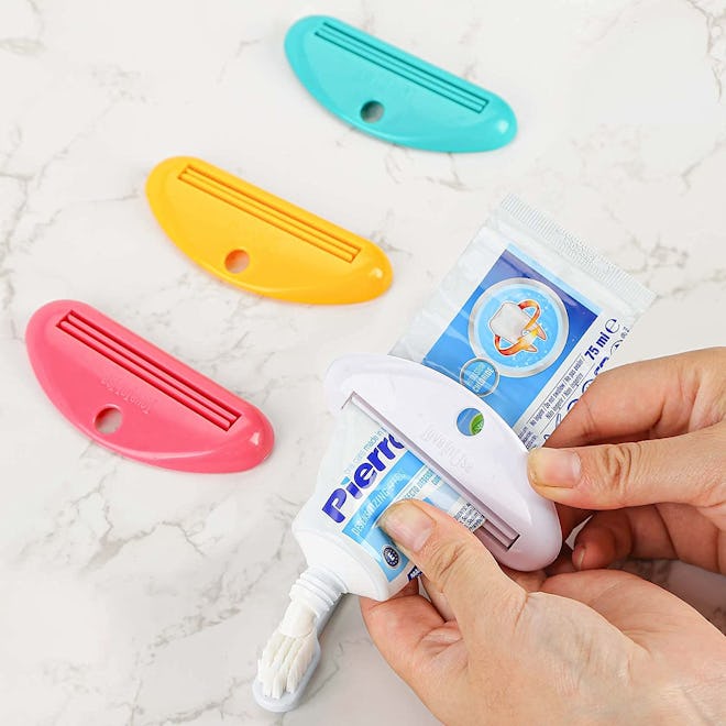 LOVEINUSA Toothpaste Tube Squeezer Dispenser (4 Pack)