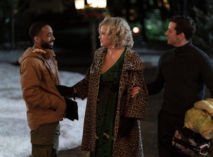 Jennifer Coolidge, Michael Urie, and Philemon Chambers in Single All The Way