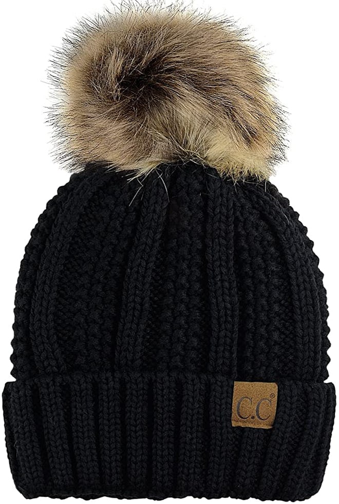 C.C Thick Cable Knit Beanie