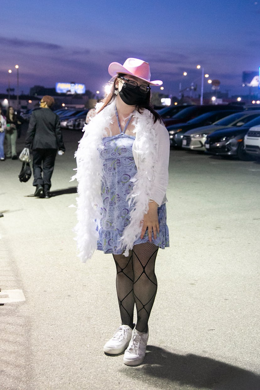 Street style at Harry Styles' Love On Tour At The Forum in Los Angeles.