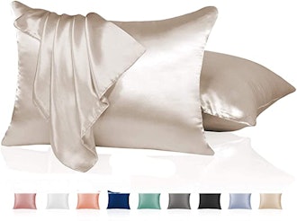 Adubor Luxury Silky Pillowcases with Hidden Zipper