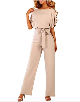 Happy Sailed Belted Wide-Leg Jumpsuit