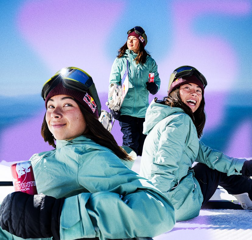 A composite image of Olympic snowboarder Hailey Langland, who spoke about mental health and athletic...