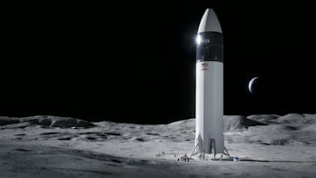 SpaceX's lunar lander version of the Starship.