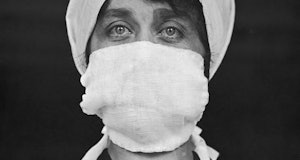 The use of a facemask by Red Cross personnel in the United States helps decrease the spread of the d...