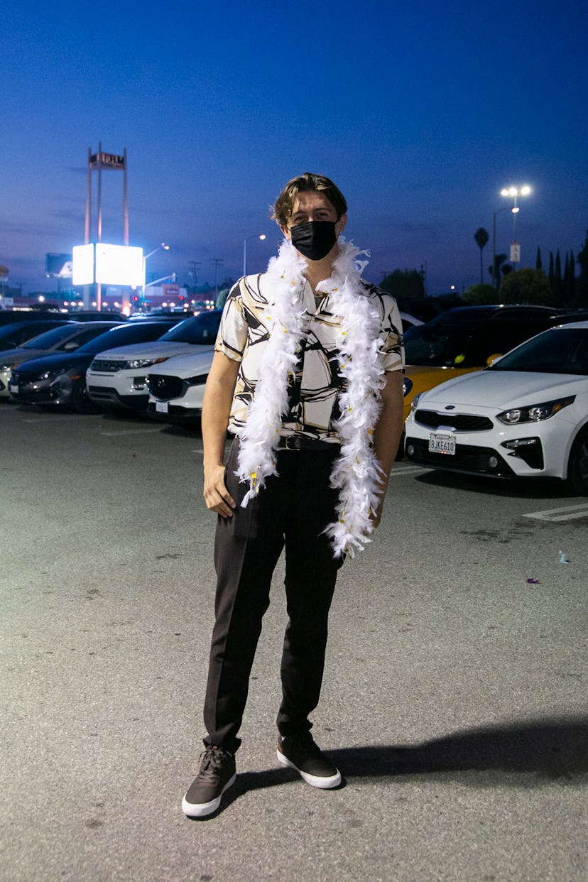 Street style at Harry Styles' Love On Tour At The Forum in Los Angeles.