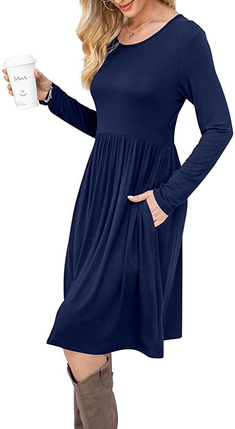 DB MOON Casual Long Sleeve Dress