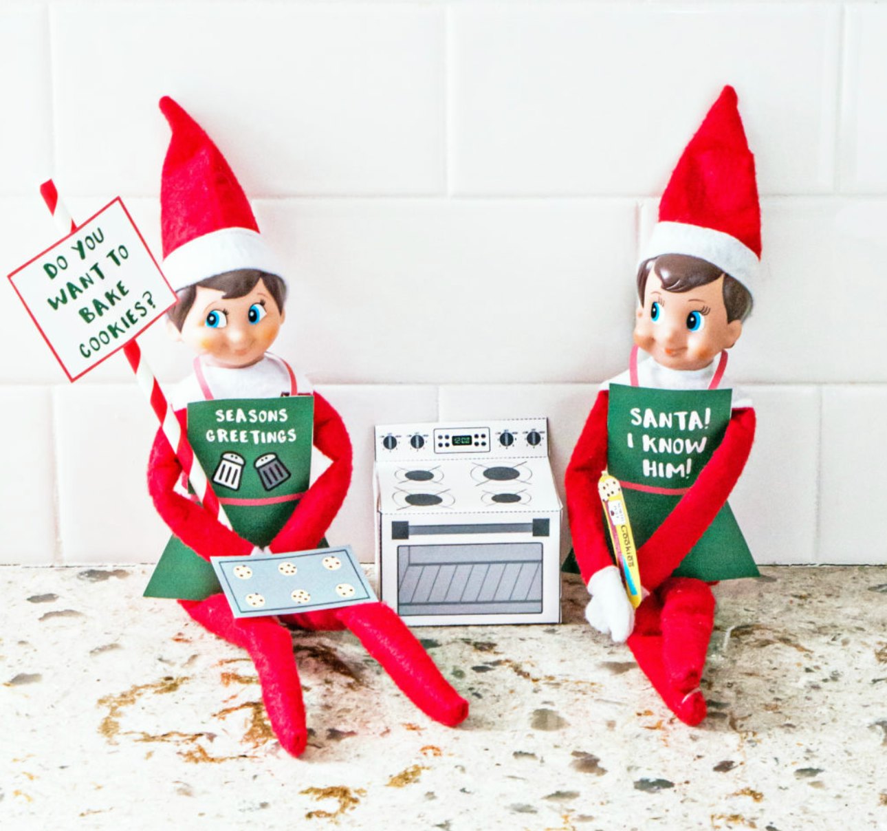 Elf on the shelf printable deals props