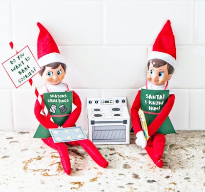 Free Elf on the Shelf Christmas Baking Printable Set