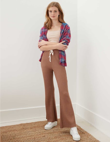 AE Waffle Super High-Waisted Flare Pant