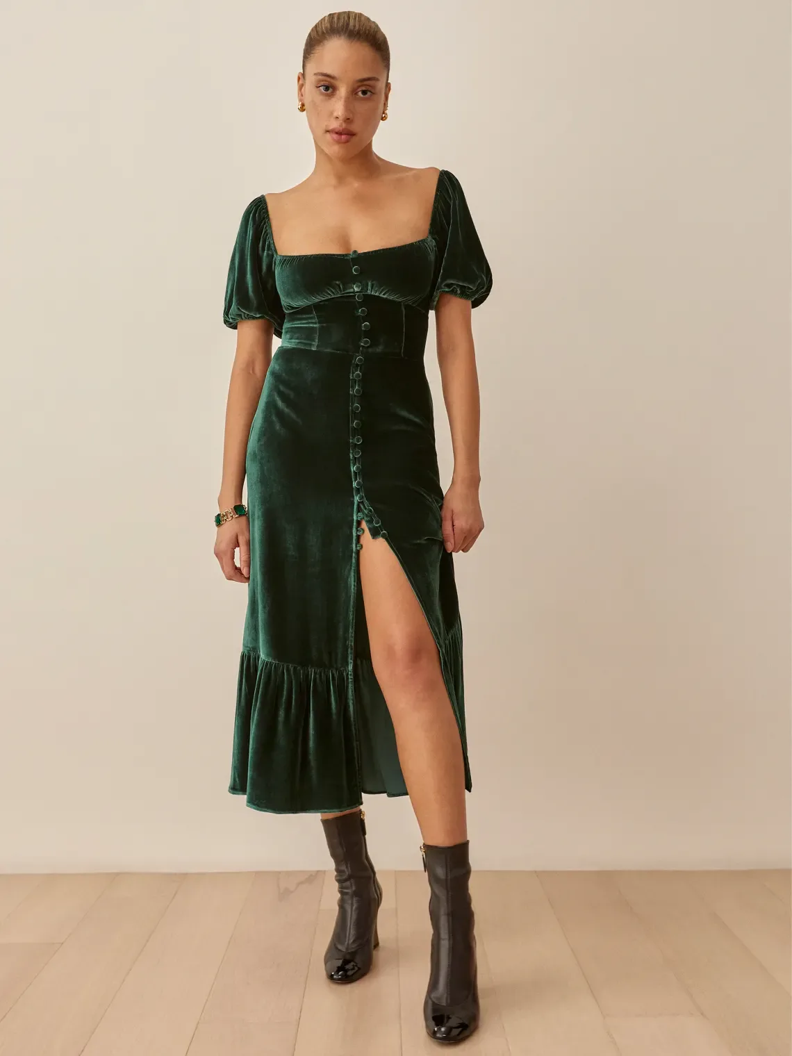 sachin and babi light blue dress Takeoff Addison Dress Reformation I Tried On Reformation's Winter  Collection—5 Pieces Seriously