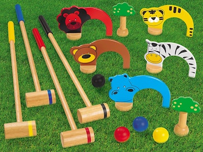 Lakeshore Indoor/Outdoor Kids’ Croquet is a great gift for kids who like sports
