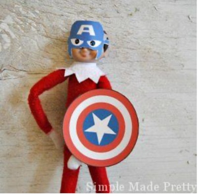 Free Printable Elf on the Shelf Superhero Costume