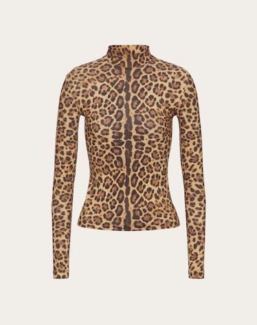 Printed Jersey T-Shirt in Animal Print from Valentino.