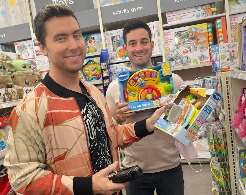 Lance Bass and husband Michael Turchin fill out their baby registry with buybuy Baby.