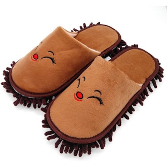 Selric Fox Super Chenille Microfiber Washable Mop Slippers