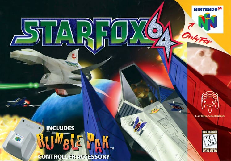 star fox 64 box art