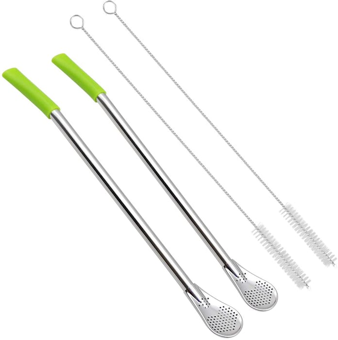 GFDesign Long Yerba Mate Filter Straws (2-Pack)