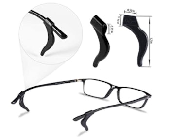 HAOTOOL Silicone Anti-Slip Eyeglass Holders (16 Pairs)