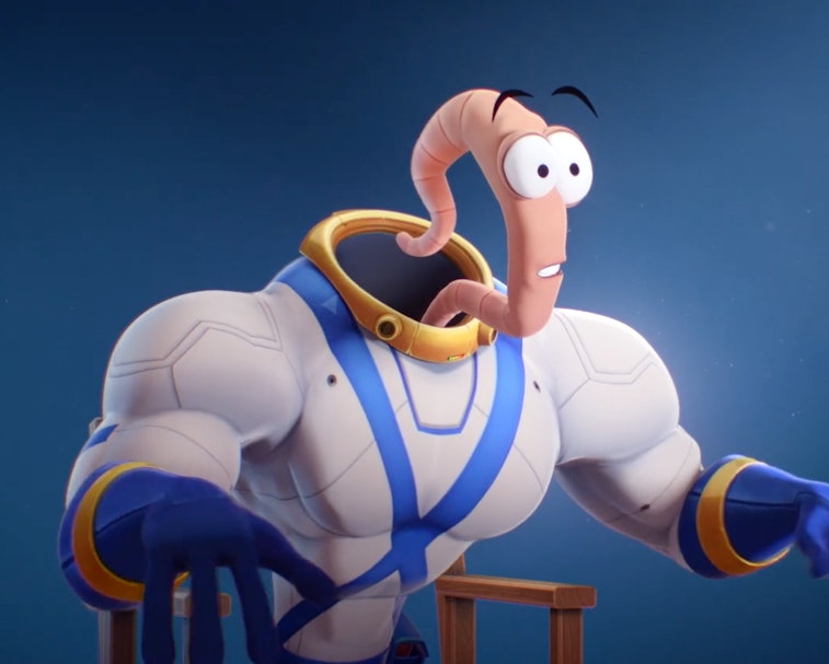 Earthworm Jim cartoon series promo screenshot