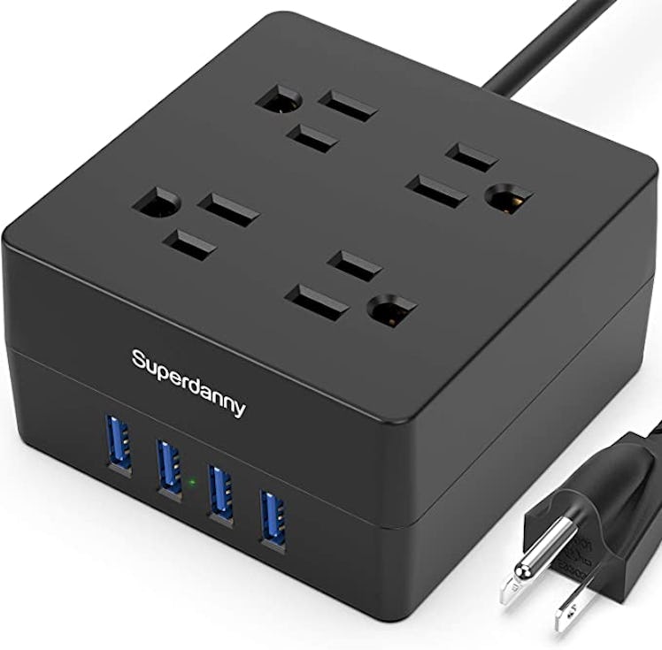 SUPERDANNY Power Strip USB Surge Protector