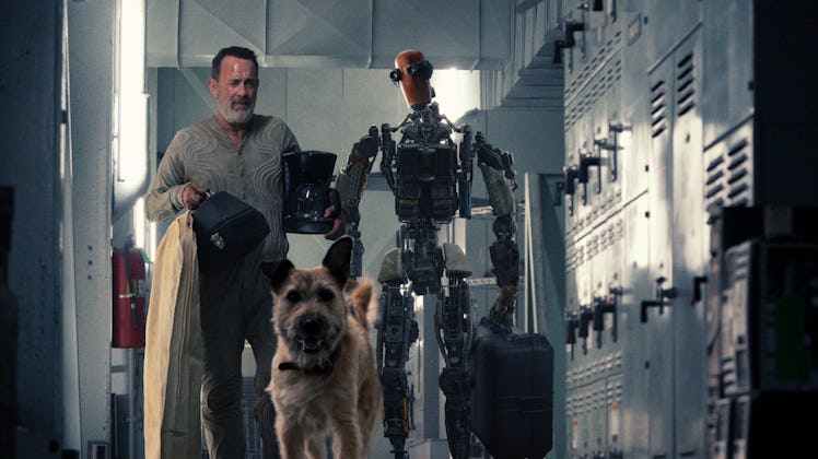 Finch, Goodyear, and a robot called Jeff. Tom Hanks